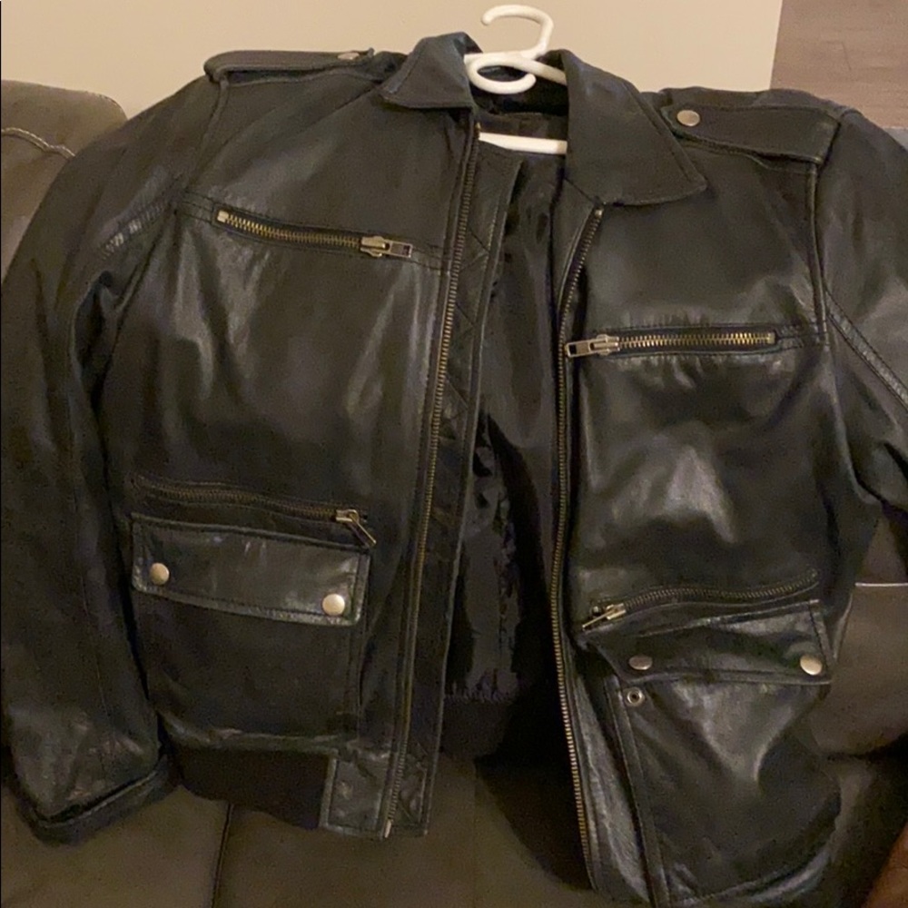 Leather jacket